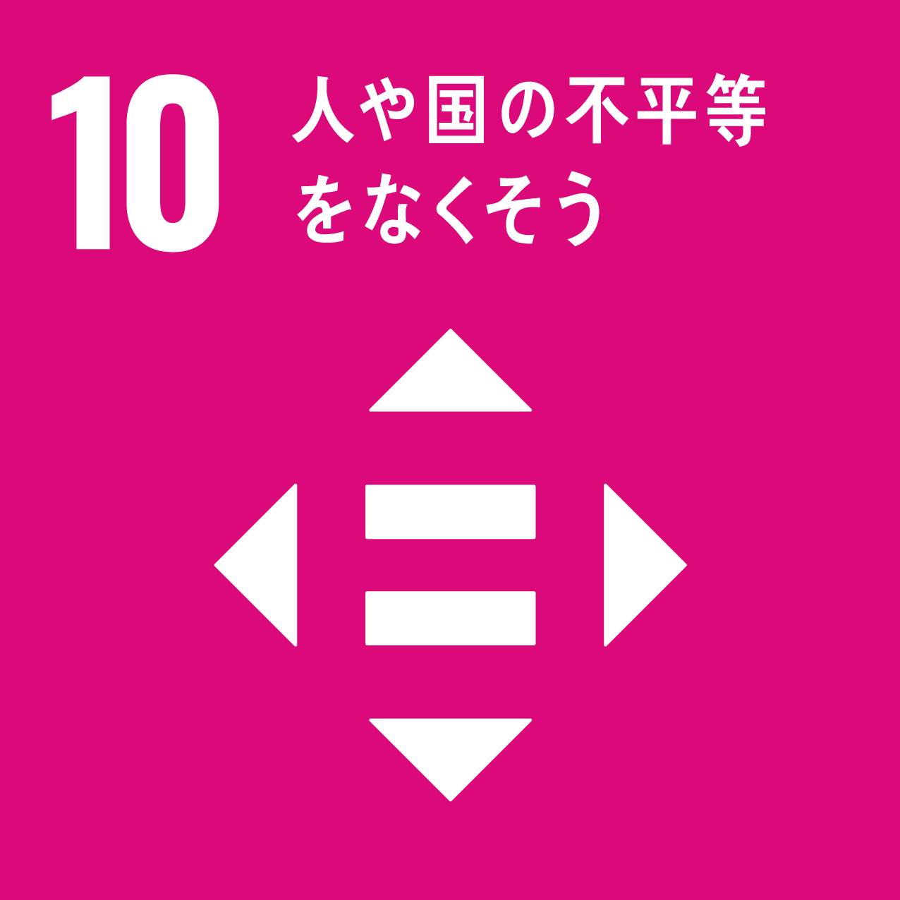 SDGs目標10人や国の不平等をなくそう